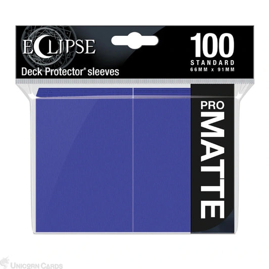 Eclipse Matte Sleeves (100, Standard Size) Royal Purple
