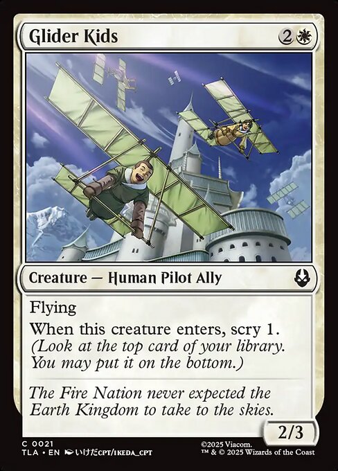 Preview image for the Glider Kids single card for the collectable card game Magic: The Gathering.