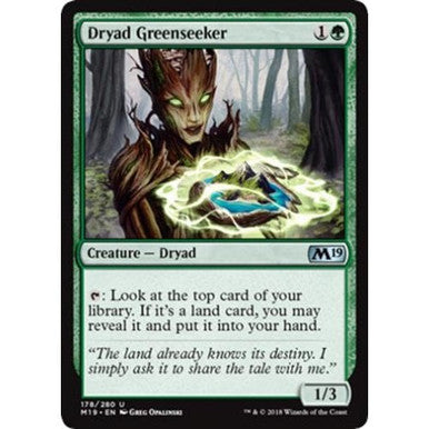 Magic Single - Dryad Greenseeker, Foil (M19)
