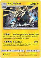 Preview image for the Alolan Golem - 42/145 (Cosmos Holo) single card for the collectable card game Pokemon.
