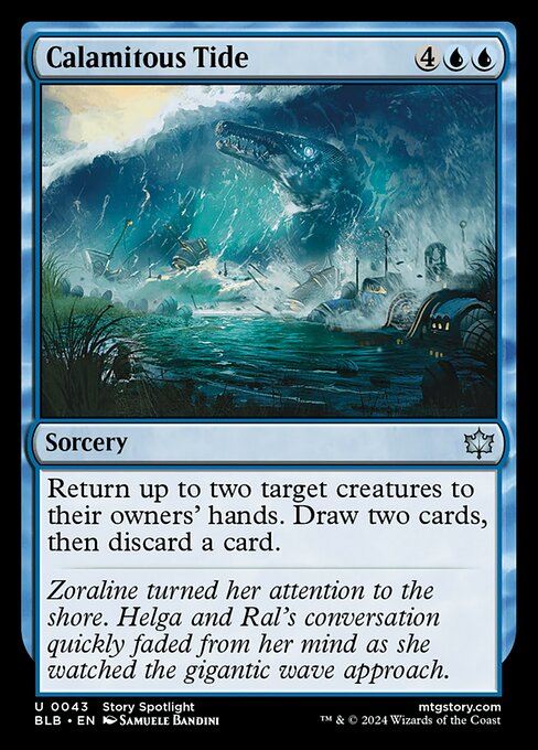 Preview image for the Calamitous Tide single card for the collectable card game Magic: The Gathering.