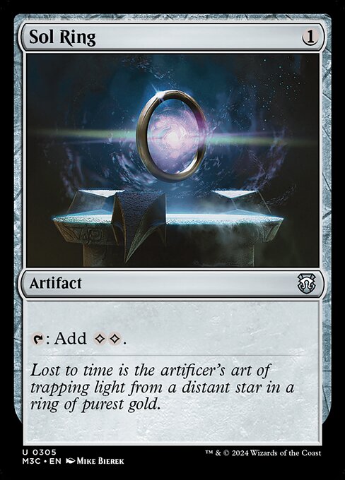 Preview image for the Sol Ring single card for the collectable card game Magic: The Gathering.