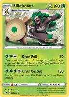 Preview image for the Rillaboom (015) single card for the collectable card game Pokemon.