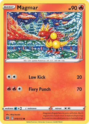 Preview image for the Magmar single card for the collectable card game Pokemon.