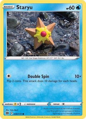 Preview image for the Staryu single card for the collectable card game Pokemon.