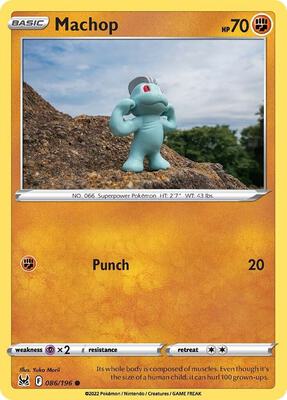 Preview image for the Machop single card for the collectable card game Pokemon.