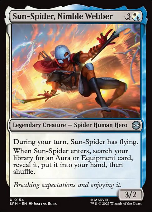Preview image for the Sun-Spider, Nimble Webber single card for the collectable card game Magic: The Gathering.