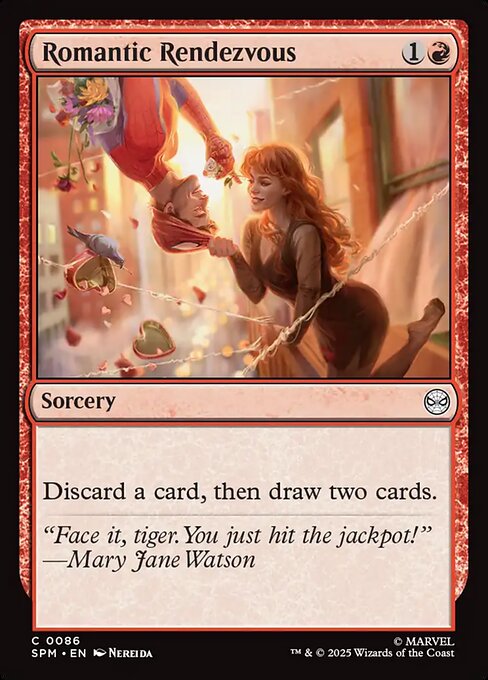 Preview image for the Romantic Rendezvous single card for the collectable card game Magic: The Gathering.