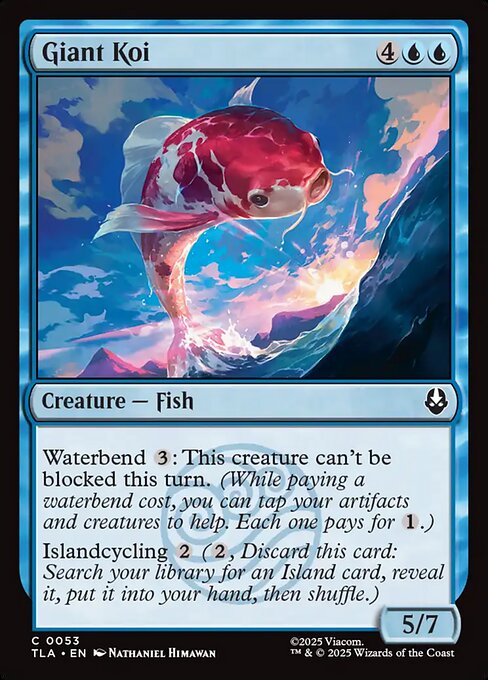 Preview image for the Giant Koi single card for the collectable card game Magic: The Gathering.
