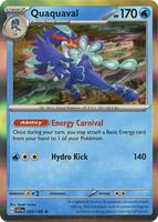 Preview image for the Quaquaval single card for the collectable card game Pokemon.