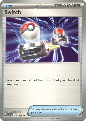 Preview image for the Switch single card for the collectable card game Pokemon.