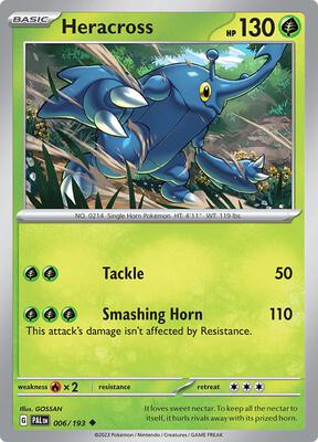 Preview image for the Heracross - 006/193 single card for the collectable card game Pokemon.