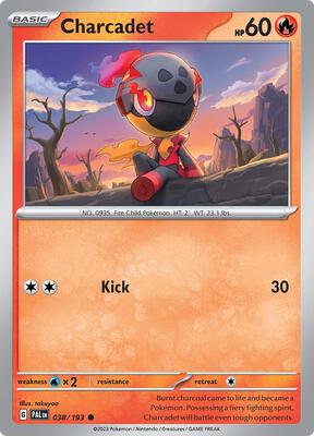Preview image for the Charcadet - 038/193 single card for the collectable card game Pokemon.