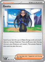 Preview image for the Geeta single card for the collectable card game Pokemon.