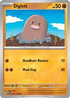 Preview image for the Diglett single card for the collectable card game Pokemon.