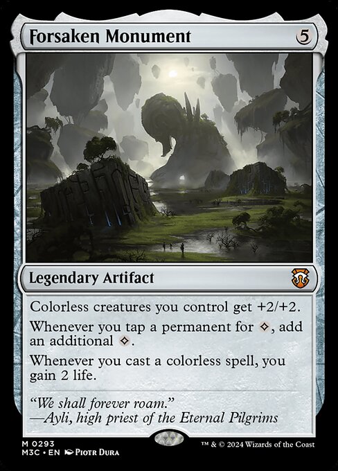 Preview image for the Forsaken Monument single card for the collectable card game Magic: The Gathering.