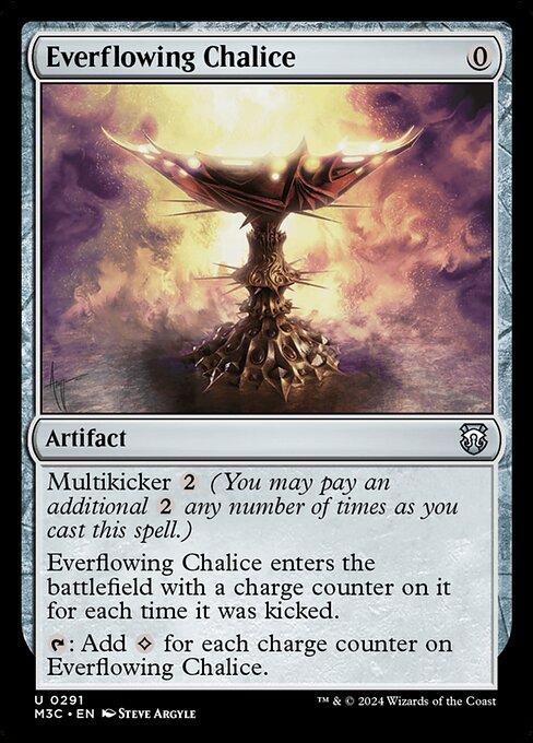 Preview image for the Everflowing Chalice single card for the collectable card game Magic: The Gathering.