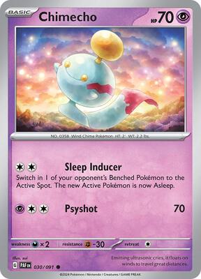 Preview image for the Chimecho single card for the collectable card game Pokemon.