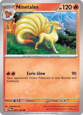Preview image for the Ninetales single card for the collectable card game Pokemon.