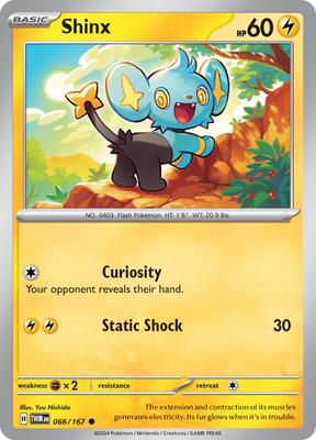 Preview image for the Shinx single card for the collectable card game Pokemon.