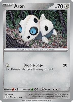 Preview image for the Aron single card for the collectable card game Pokemon.