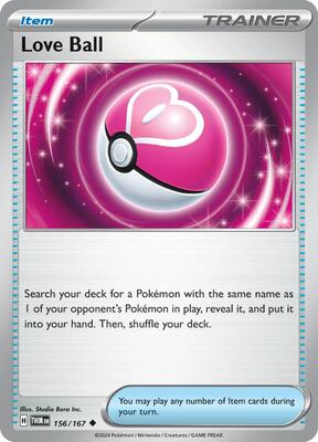 Preview image for the Love Ball single card for the collectable card game Pokemon.