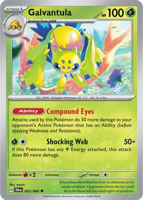Preview image for the Galvantula single card for the collectable card game Pokemon.