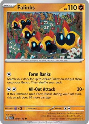 Preview image for the Falinks single card for the collectable card game Pokemon.