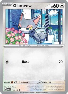 Preview image for the Glameow single card for the collectable card game Pokemon.