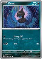 Preview image for the Deino single card for the collectable card game Pokemon.