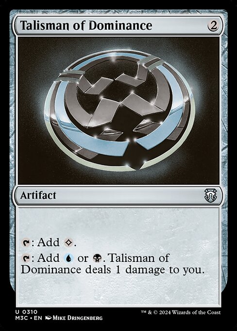 Preview image for the Talisman of Dominance single card for the collectable card game Magic: The Gathering.