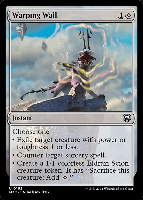 Preview image for the Warping Wail single card for the collectable card game Magic: The Gathering.