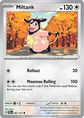 Preview image for the Miltank single card for the collectable card game Pokemon.
