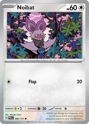 Preview image for the Noibat single card for the collectable card game Pokemon.