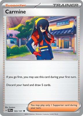 Preview image for the Carmine single card for the collectable card game Pokemon.