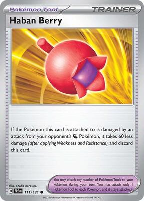 Preview image for the Haban Berry single card for the collectable card game Pokemon.