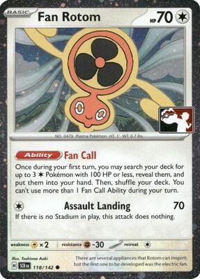 Preview image for the Fan Rotom - 118/142 (Cosmos Holo) single card for the collectable card game Pokemon.