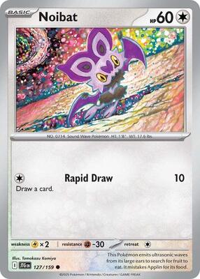 Preview image for the Noibat - 127/159 single card for the collectable card game Pokemon.
