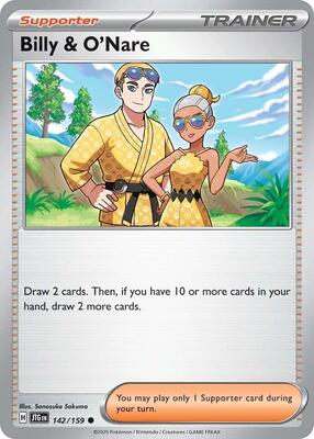 Preview image for the Billy & O'Nare single card for the collectable card game Pokemon.