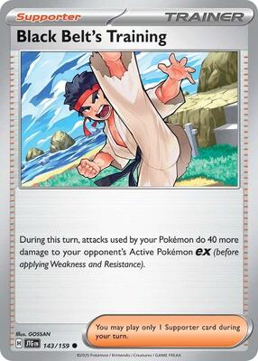 Preview image for the Black Belt's Training - 143/159 single card for the collectable card game Pokemon.