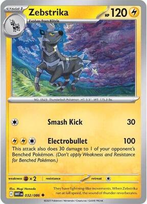 Preview image for the Zebstrika single card for the collectable card game Pokemon.
