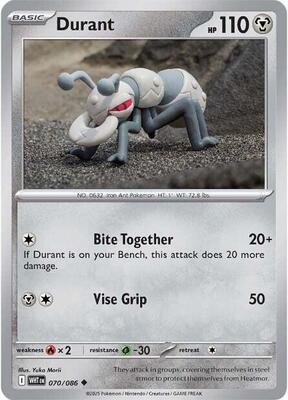 Preview image for the Durant single card for the collectable card game Pokemon.