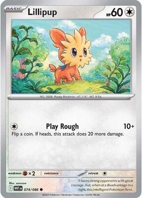 Preview image for the Lillipup single card for the collectable card game Pokemon.