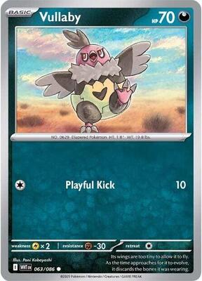 Preview image for the Vullaby single card for the collectable card game Pokemon.