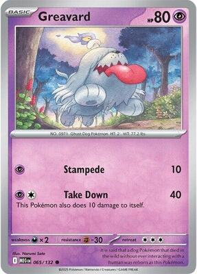 Preview image for the Greavard single card for the collectable card game Pokemon.