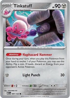 Preview image for the Tinkatuff single card for the collectable card game Pokemon.