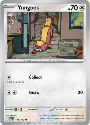 Preview image for the Yungoos single card for the collectable card game Pokemon.