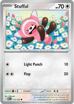 Preview image for the Stufful - 111/132 single card for the collectable card game Pokemon.