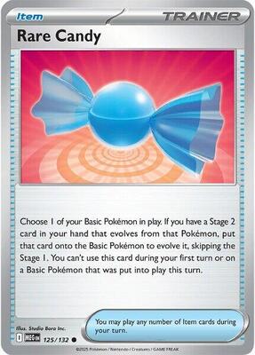 Preview image for the Rare Candy - 125/132 single card for the collectable card game Pokemon.