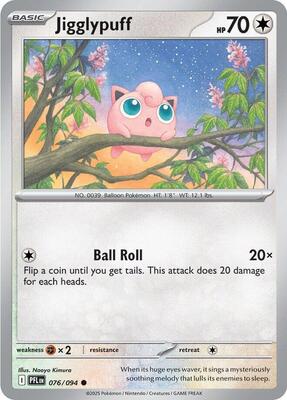 Preview image for the Jigglypuff single card for the collectable card game Pokemon.